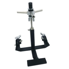 TUOREN Cowbell Foot Pedal Mounting Bracket 3 Head Mounting Cowbell Pedal Mount Holder for Bass Drum Pedals, Cowbell Clamp Bracket for Electronic Drum Set Percussion Pedal Accessory