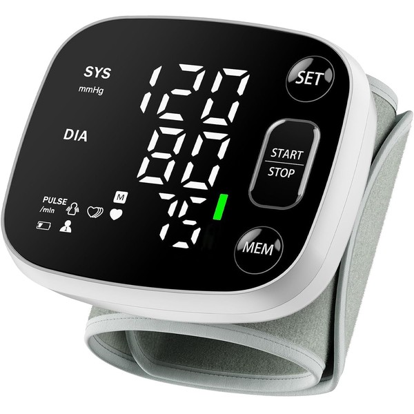 Oklar Blood Pressure Monitors for Home Use Rechargeable Wrist Digital