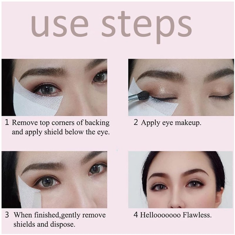 Eyeshadow Protector Pads, Pack of 100 Sheets Eye Makeup Eyeshadow