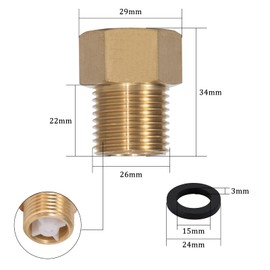 Pack of 2 Check Valves 3/4 Inch DN20 Brass Backflow Preventer with Internal Thread and External Thread 3/4 Inch Check Valve Waste Water Return Valve for Water Heater Water Pipe Washing Machine