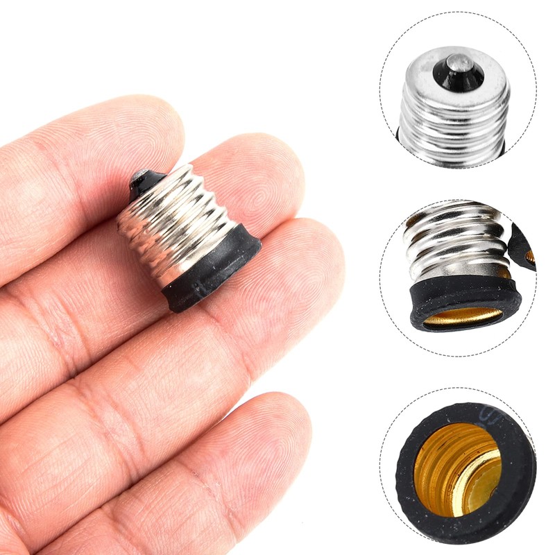 E17 to E14 Socket Adapter: 8 PCS Standard Medium Base