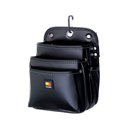 Tajima SFKBN-3L2H Removable System Detachable Waist Bag, Twin Hooks, 3 Tiers, High Density Nylon, Resistant to Moisture, Easy to Put on and Take Off Later, Easy to Replace Waist Tools, Choose Only the Tools Used, Wear Only the Tools Used, Reduces Lower B