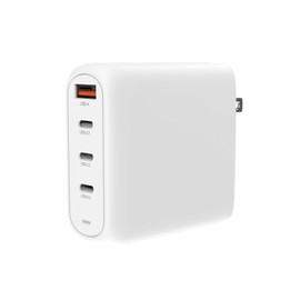 Creative 100W GaN Charger, 4-Port USB GaN Wall Charger with PPS, PD 3.0 and QC 4.0+ for Phones and Laptops, One Replaceable EU AC Plug Included