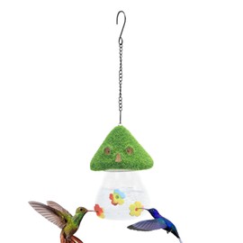 Hummingbird Feeder,Hummingbird Feeders Hangable Bee-Proof for Outdoors | No Drip Easy Clean Feeding Supplies Decoration for Garden Window Outside Deck Backyard
