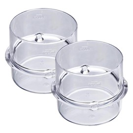 HAMKU Measuring Cup Lids Suitable for Thermomix Tm21 Tm31 Tm3300 Tm6 Measuring Cup for Thermomix Lid, Replacement Parts with Maximum Capacity of 100 ml, Pack of 2