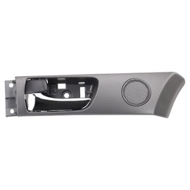 TRQ Front Left Interior Door Handle Chrome & Black Drivers Side Compatible with 2002-2003 Lexus ES300 2004-2006 ES330