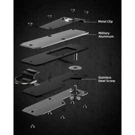 Keymarx Key Organizer for Men Compact Key Holder Minimalist Key Case Metal Key Chain Key Holder for Keychain Secures 2-5 Keys