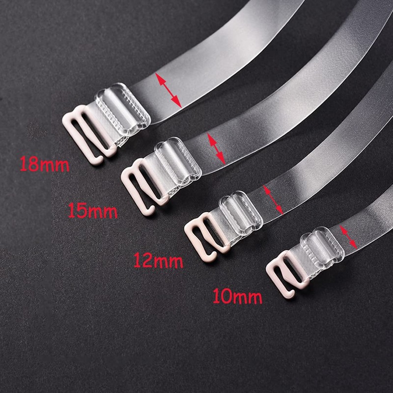 YARBAR Clear Bra Straps Adjustable, Invisible Non-Slip Bra Straps for