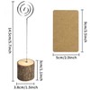 newsbirds 20 Pack Rustic Wood Place Card Holders, Picture Holder