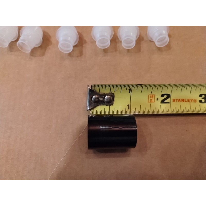 12- 1/3 oz. Roll-on Bottle Black Caps And Plastic Ball