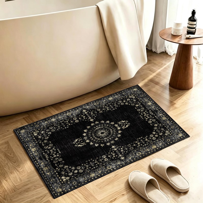 Small Area Rug 2x3 Ft Door Mat Machine Washable Kitchen