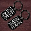 Nfyxcaz Step Dad Gifts Bonus Dad Keyring Fathers Day Gift