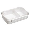 Asvel OA-830 Bibe Lunch Box, 1 Tier, Divider, White, 28.7