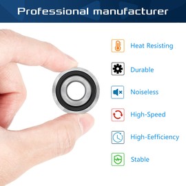 10 Pack Flanged Ball Bearings ID 3/4" x OD 1-3/8", for Lawn Mower, Wheelbarrows, Carts & Hand Trucks Wheel Hub, Replacement for, JD AM118315, AM127304, Toro 110513, 251-210, Replacement 532009040 etc