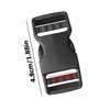IRYNA 4Pcs Plastic Slide Rectangle Buckles Quick Release Buckle Snap