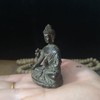 Miniature Buddha Statue Yakushi Nyorai Seated Statue, 2.4 inches (60