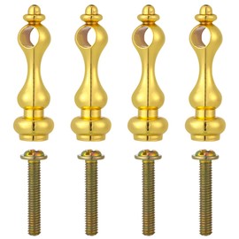 GRIRIW 4pcs Metal Post Caps for Glass Railing Connectors Furniture Spindles for Wine Cabinets Indoor Accent Easy Installation Versatile Design