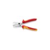 Knipex Cable Shears with twin cutting edge chrome-plated, insulated with