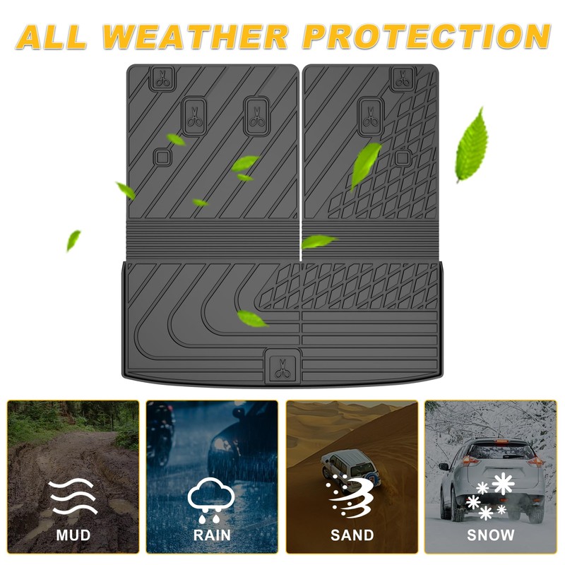 Cargo Liner & Backrest Mat Fit for Honda Pilot 2023