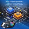 Greatzer Motorcycle Helmet Bluetooth 5.4 Headset Speakers Wireless Intercom Headset