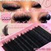 Thick Lash Clusters 300D Extra Volume With Spikes,14-22mm Dramatic Mega