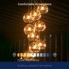 FLSNT 40W Equivalent LED Chandelier Light Bulbs, Dimmable Amber LED