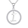 Starnny Letter Chain Women's 925 Silver Initial Alphabet Letter Charm