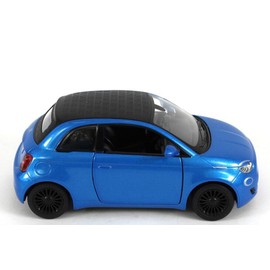 Easy Toys Model Car Compatible with Fiat 500e. Scale Toy Car with Opening Doors. Car modeling. (500 blue)