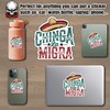 Chinga La Migra Sticker or Magnet Feminist Pride Green and