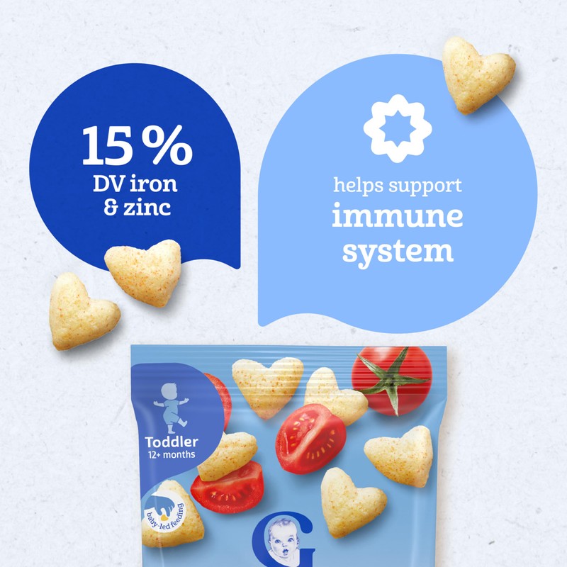 Gerber Toddler Snacks, Snacks for Kids, Kernel Free, Heart Shaped