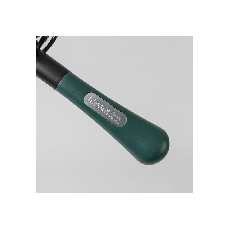 Weshen Rubber Grip Boar Bristle Roll Brush_Green / 러버그립 돈모
