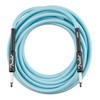Fender Professional Series Tweed Instrument Cable, 15', Daphne Blue