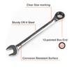 Egofine 3/4 inch Ratcheting Combination Wrench SAE, Industrial Grade Gear
