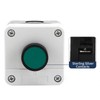 Yuecoom Push Button Switch, ABS Weatherproof Green One Button Control