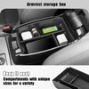 Neepiar 2PCS Center Console Organizer Compatible with Ford Escape 2020-2024