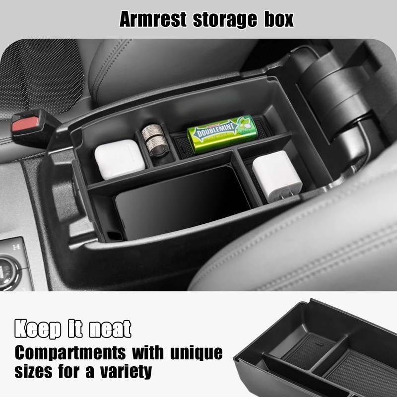 Neepiar 2PCS Center Console Organizer Compatible with Ford Escape 2020-2024