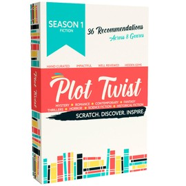 Plot Twist: 36 Book Recommendation Scratch Off Cards across 8 Unique Fictional Genres. Gift for Couples, Book Lovers, Readers, Book Clubs.