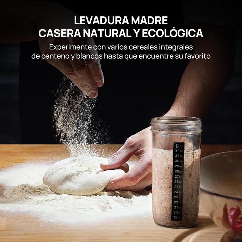 Kit de inicio de masa madre para pan - Tarro