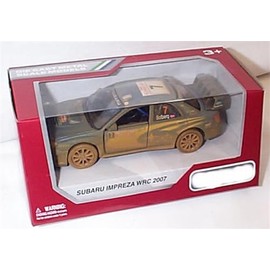 K’INSMAR’T Subaru Impreza WRC 2007 no7 Solberg Monte carlo dirty version car pull back and go action 1:36ish diecast model