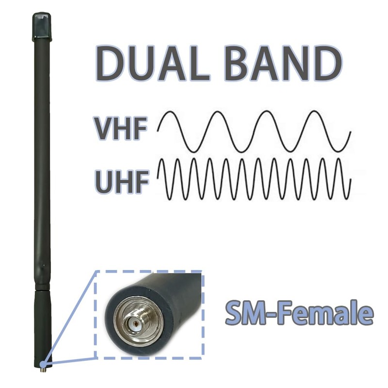 BAOFENG UV-5R Foldable Tactical Antenna for GMRS Two Way Radio
