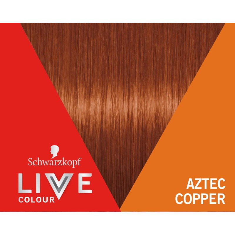 Schwarzkopf LIVE Colour Aztec Copper, Semi-permanent hair colour, lasts up