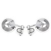 Set of 2 Universal 4" Chrome Clamp-On Mirrors - 4"