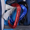 iBasingo BV1026 12KN Outdoor Carabiner, Multi-functional Climbing Ring, Aluminum Alloy