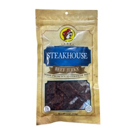 Buc-ee's Texas Hill Country Brand Steakhouse Beef Jerky in Resealable Bag, 4 Ounces