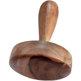 SAMRIDHI Creation Wooden Hand Masher (Dal/Lassi Ghotni)/Wooden Handmade Non-Stick Potato/Vegetable/Pav Bhaji Masher (Brown)