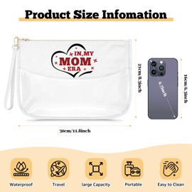 Mum Era Makeup Bag Birthday Gifts for Mum Mama Thank You Gifts for Mother Clear Cosmetic Bag Mothers Day Present for Mama Valentines Christmas Travel Pouch