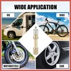 ACROPIX 4pcs 50mm/1.97" Long Brass Auto Tire Valve Extension Adaptor