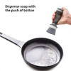 CQT Dish Brush with Soap Dispenser for Dishes, Kitchen Sink,