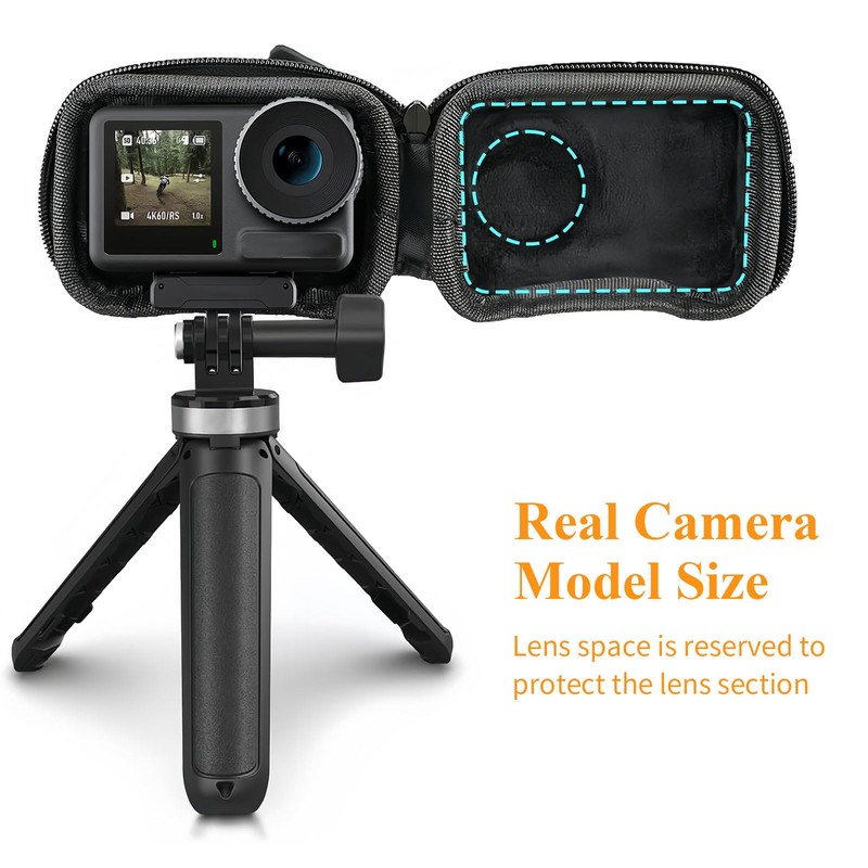 Cleminsta Action Camera Hard Case for DJI OSMO Action 4/3,