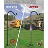 Garbuildman Metal Squirrel Baffle for Bird Feeder Pole, Outside Pole